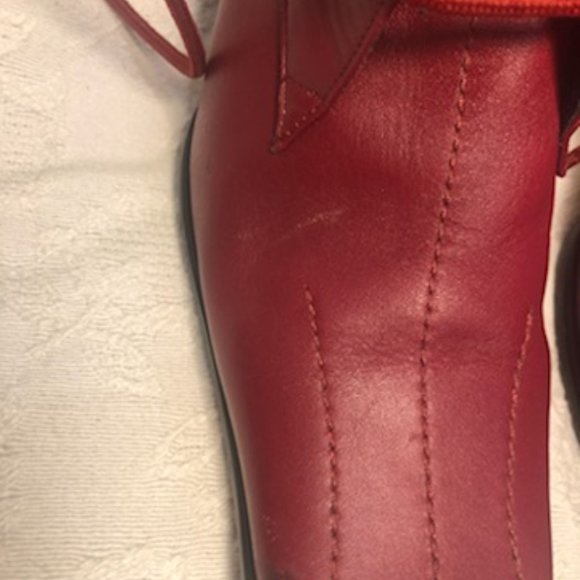 Burgundy Ankel Boots by Navida O Nadia - Picture 6 of 8